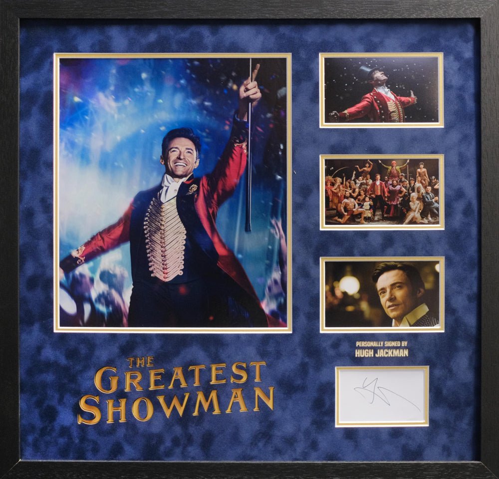 The Greatest Showman signed by Hugh Jackman - Memorabilia Framers Shop